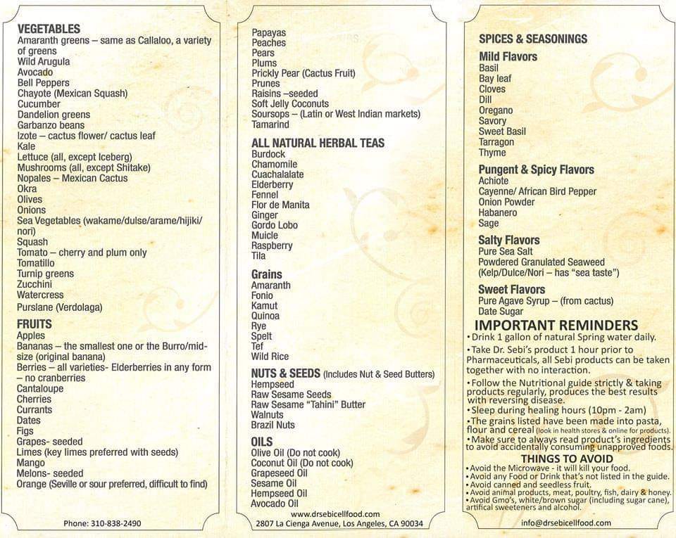 Dr. Sebi Nutritional Guide JPG